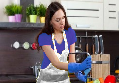 Woman Cleaning